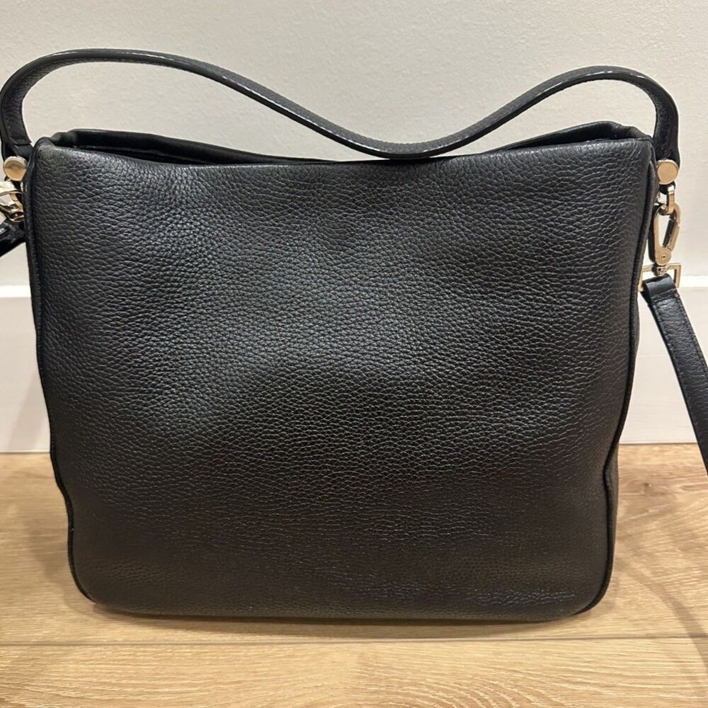 Kate Spade Black Pebbled Leather Crossbody Purse Handbag w/ Tassel GUC! - Picture 11 of 15